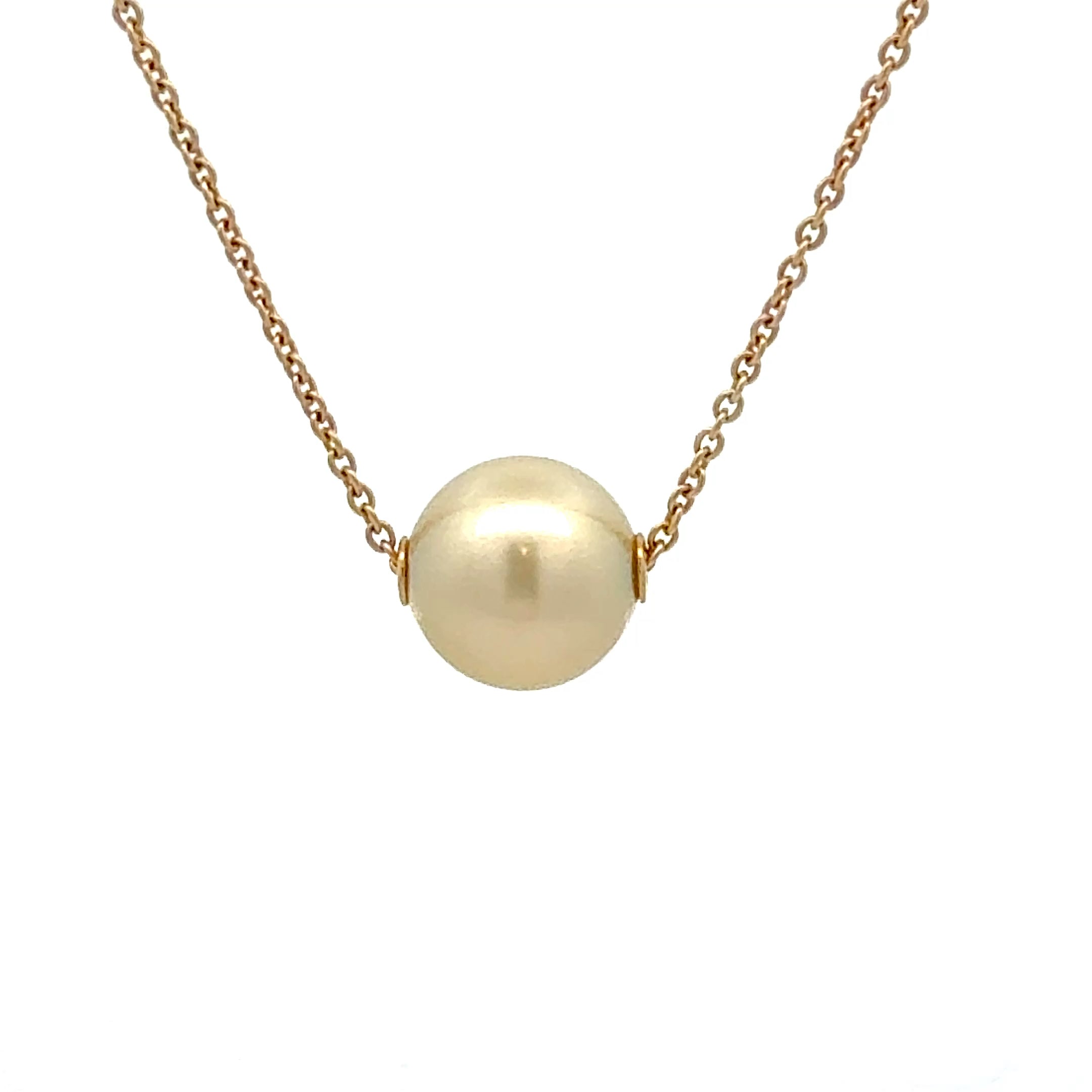 18ct Yellow Gold Autore South Sea Pearl Necklace