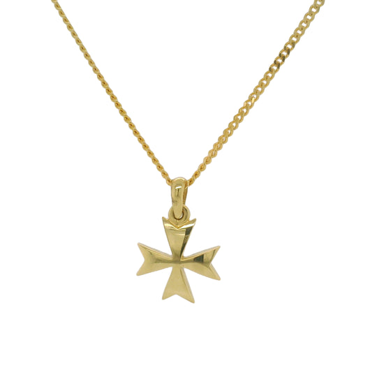 18ct Yellow Gold Maltese Cross