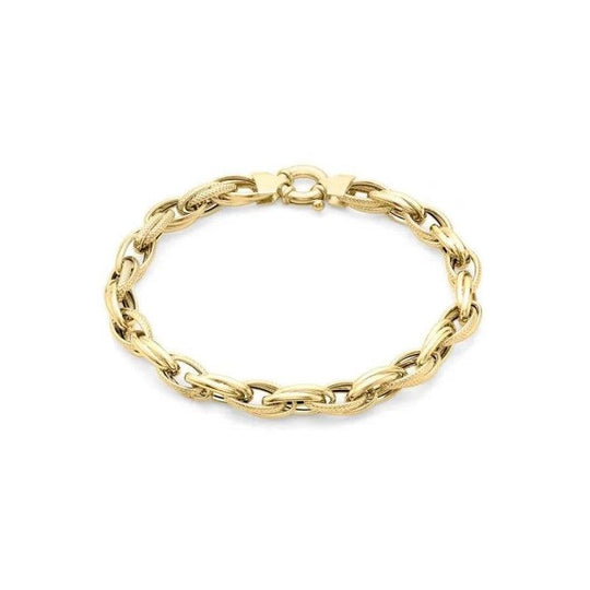 9ct Yellow Gold Fancy Link Bracelet