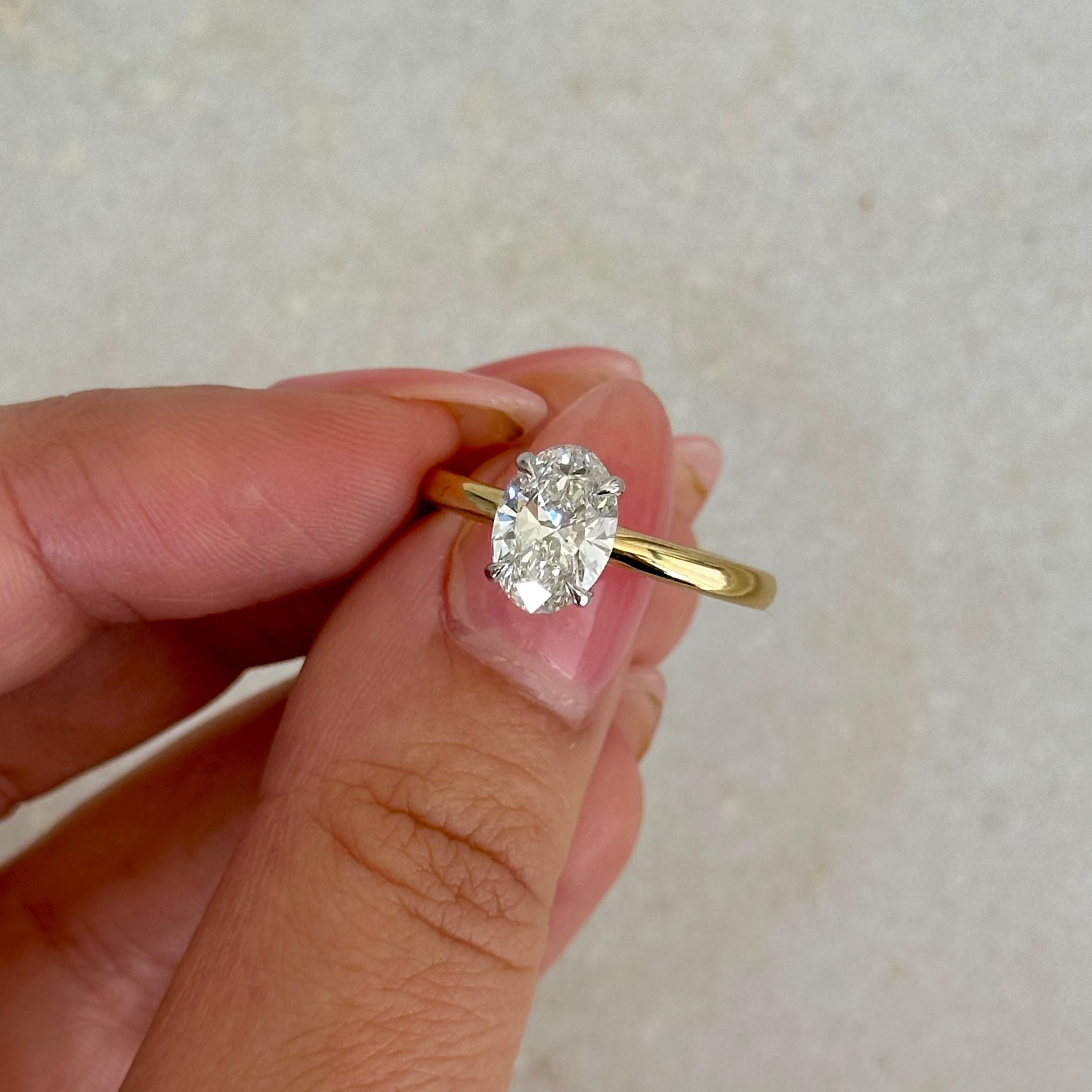 18ct Gold 1.5ct Grown Diamond Engagement Ring