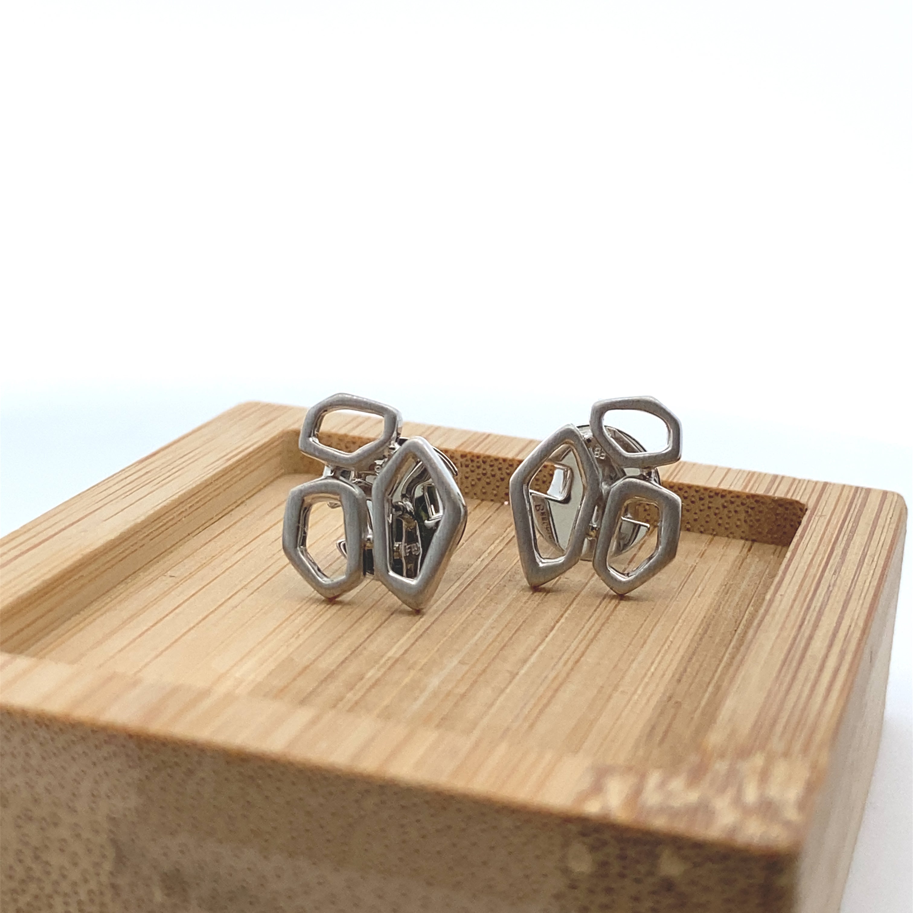 Sterling Silver Geometric Studs