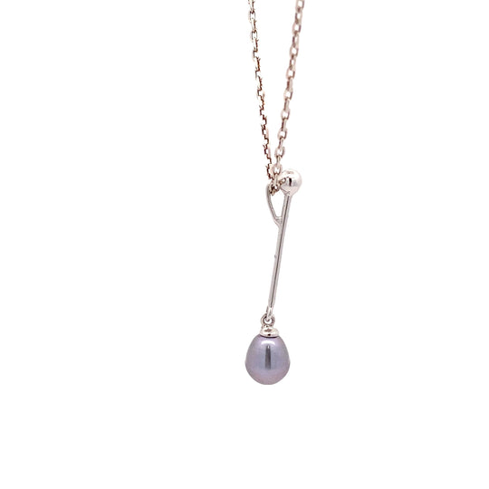 Sterling Silver Pearl Drop Necklace or Pendant