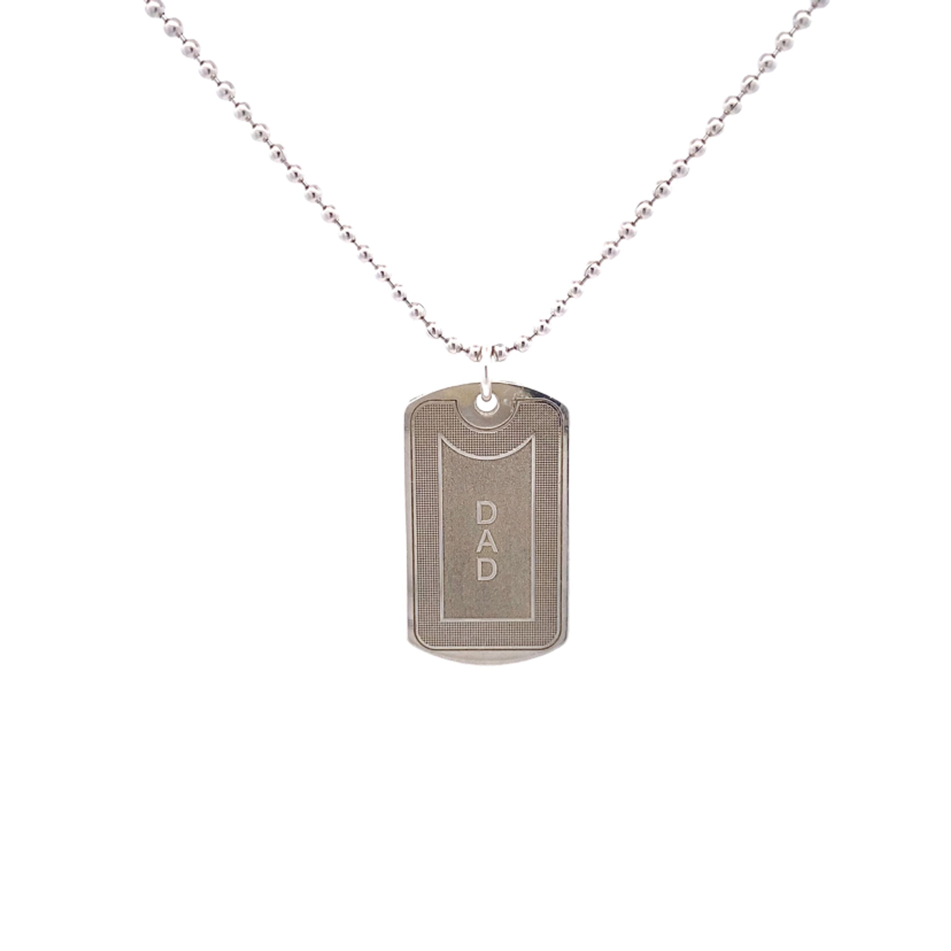 Sterling Silver Dad Dog Tag Villani Jewellers