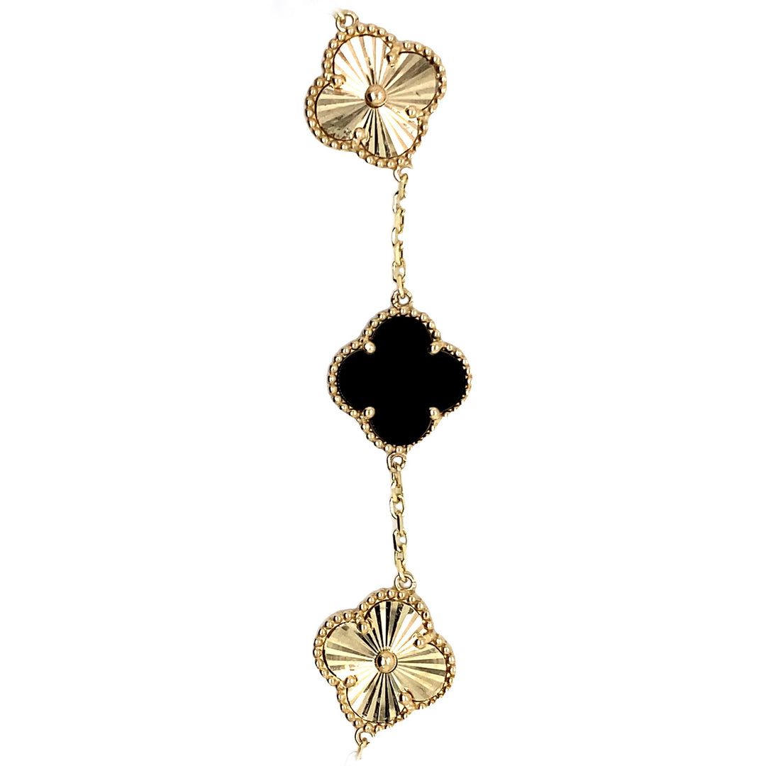 9ct Yellow Gold Clover/Quatrefoil Bracelet