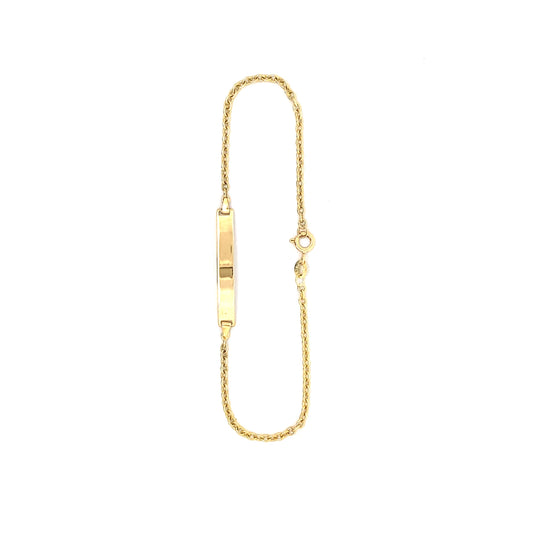 9ct Yellow Gold Childs Identity Bracelet