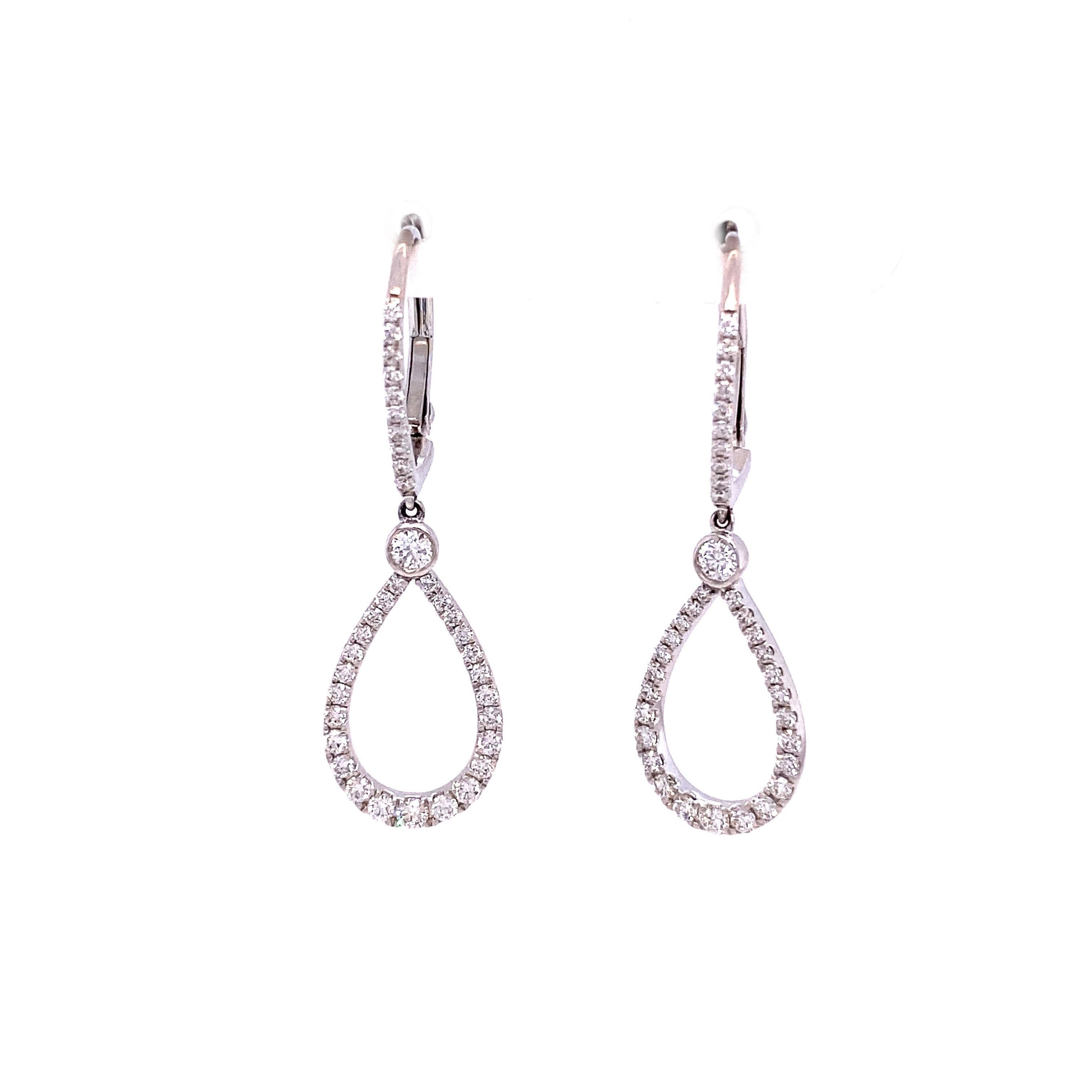 Diamond drop deals earrings gold