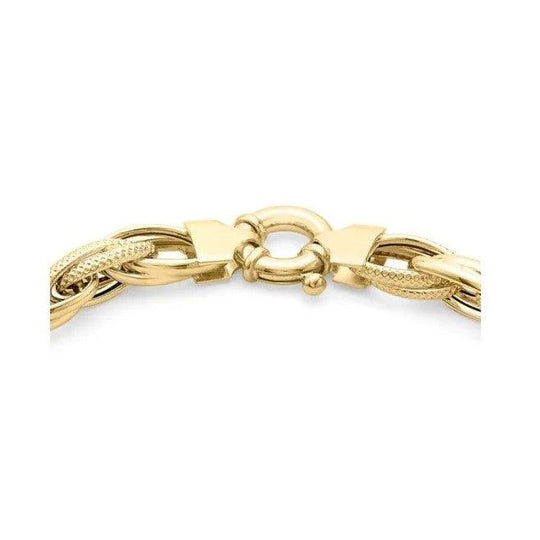 9ct Yellow Gold Fancy Link Bracelet