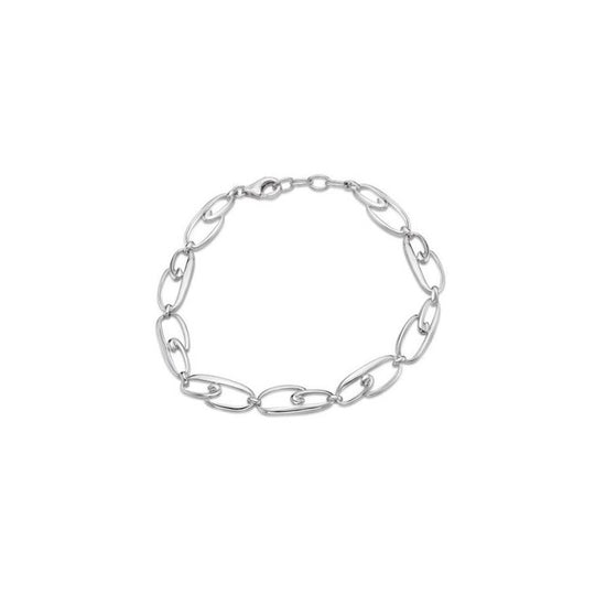 Sterling Silver Crochet Link Bracelet