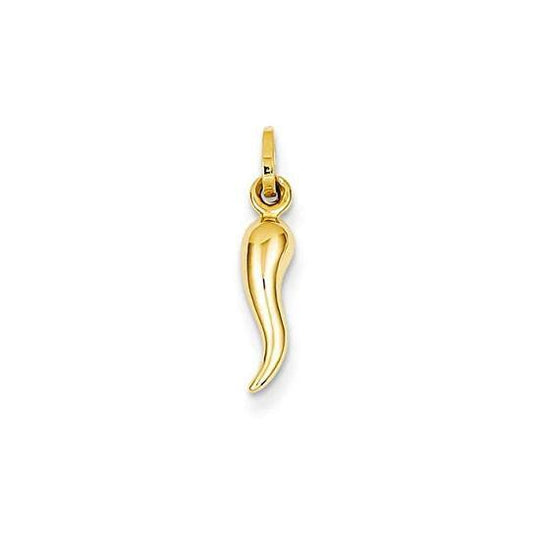 9ct Yellow Gold Horn of Plenty Pendant (Large)