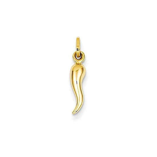 9ct Yellow Gold Horn of Plenty Pendant (Large)