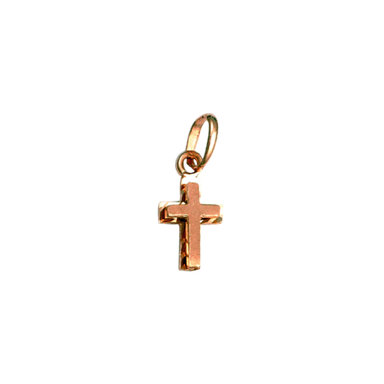 9ct Rose Gold Cross