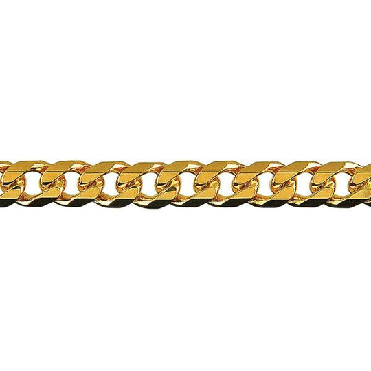 9ct Open Diamond Cut Curb Chain