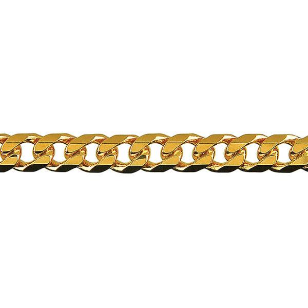 9ct Open Diamond Cut Curb Chain