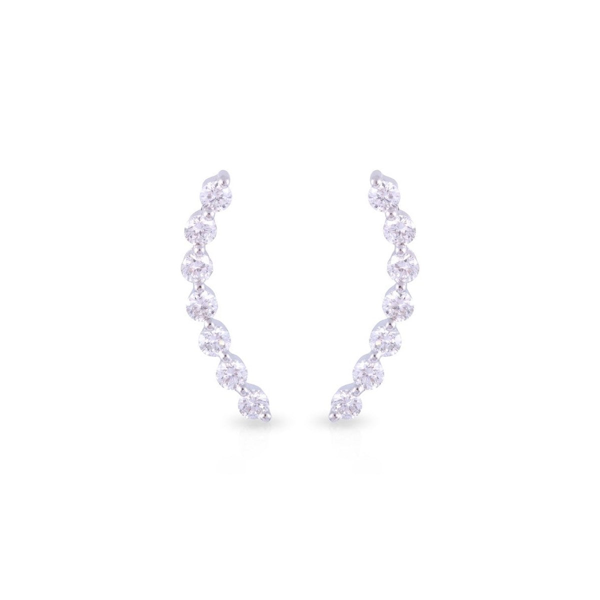 18ct White Gold Diamond Earrings