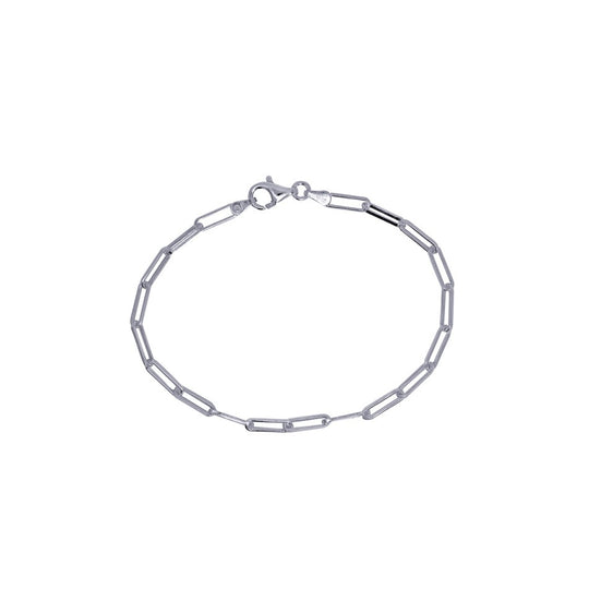 Sterling Silver Paperclip Link Bracelet