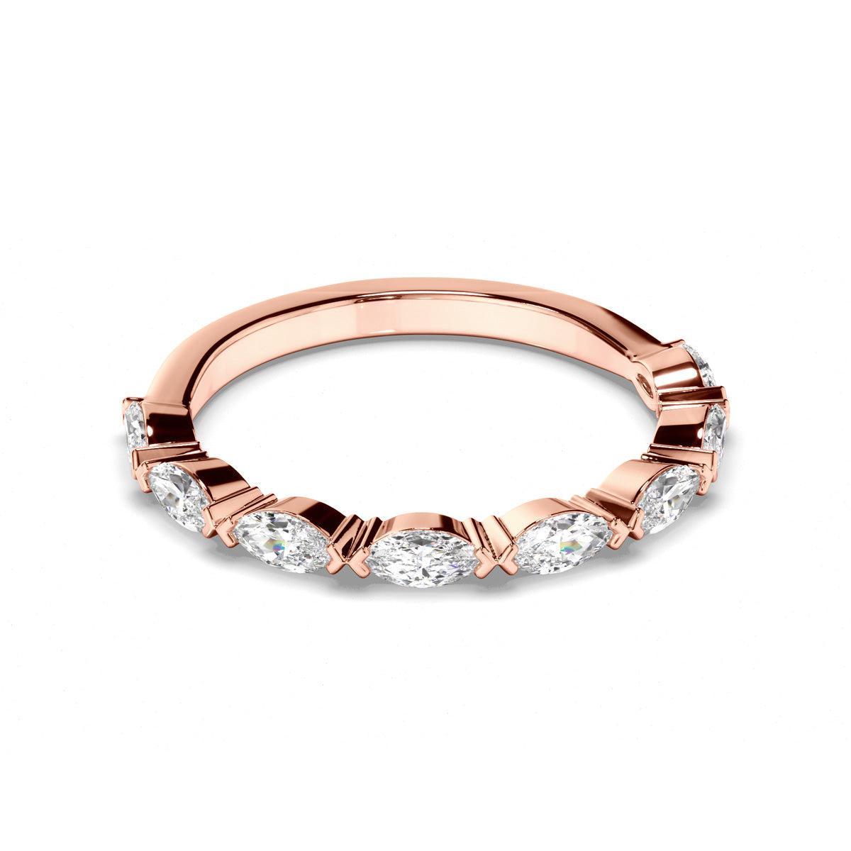 Marquise Cut Diamond Wedding Ring