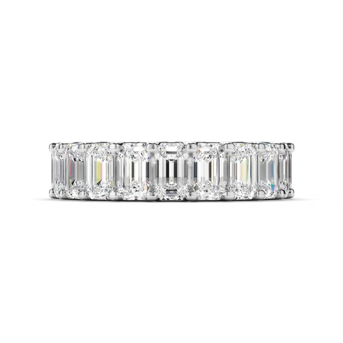 Emerald Cut Diamond Eternity Ring