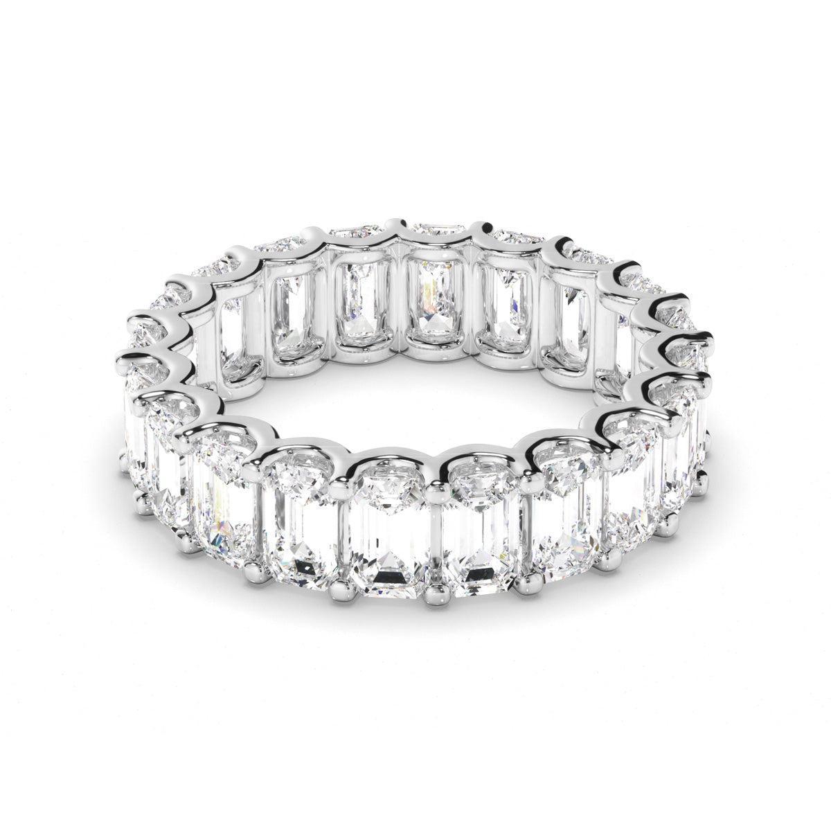 Emerald Cut Diamond Eternity Ring