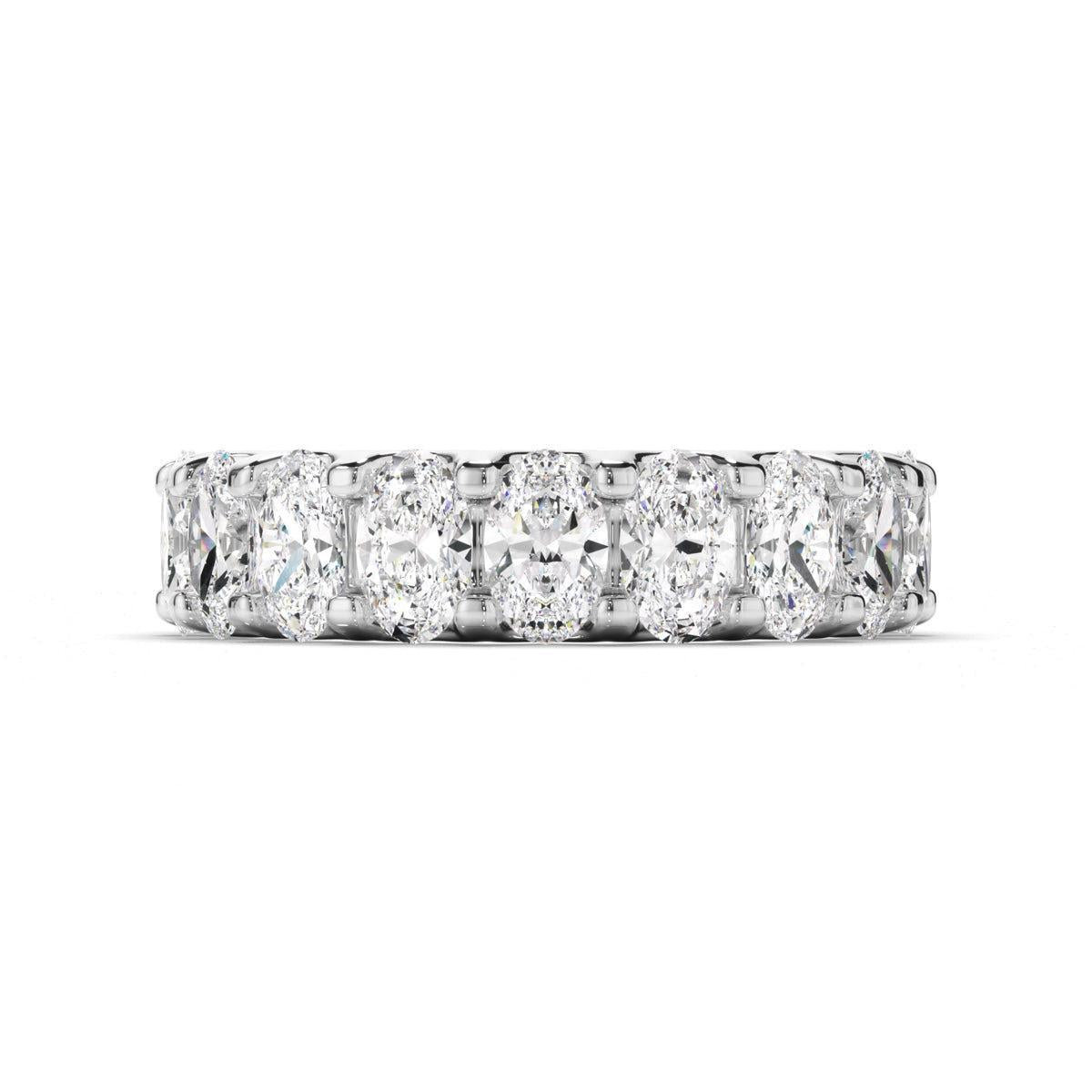 Oval Cut Diamond Eternity Ring