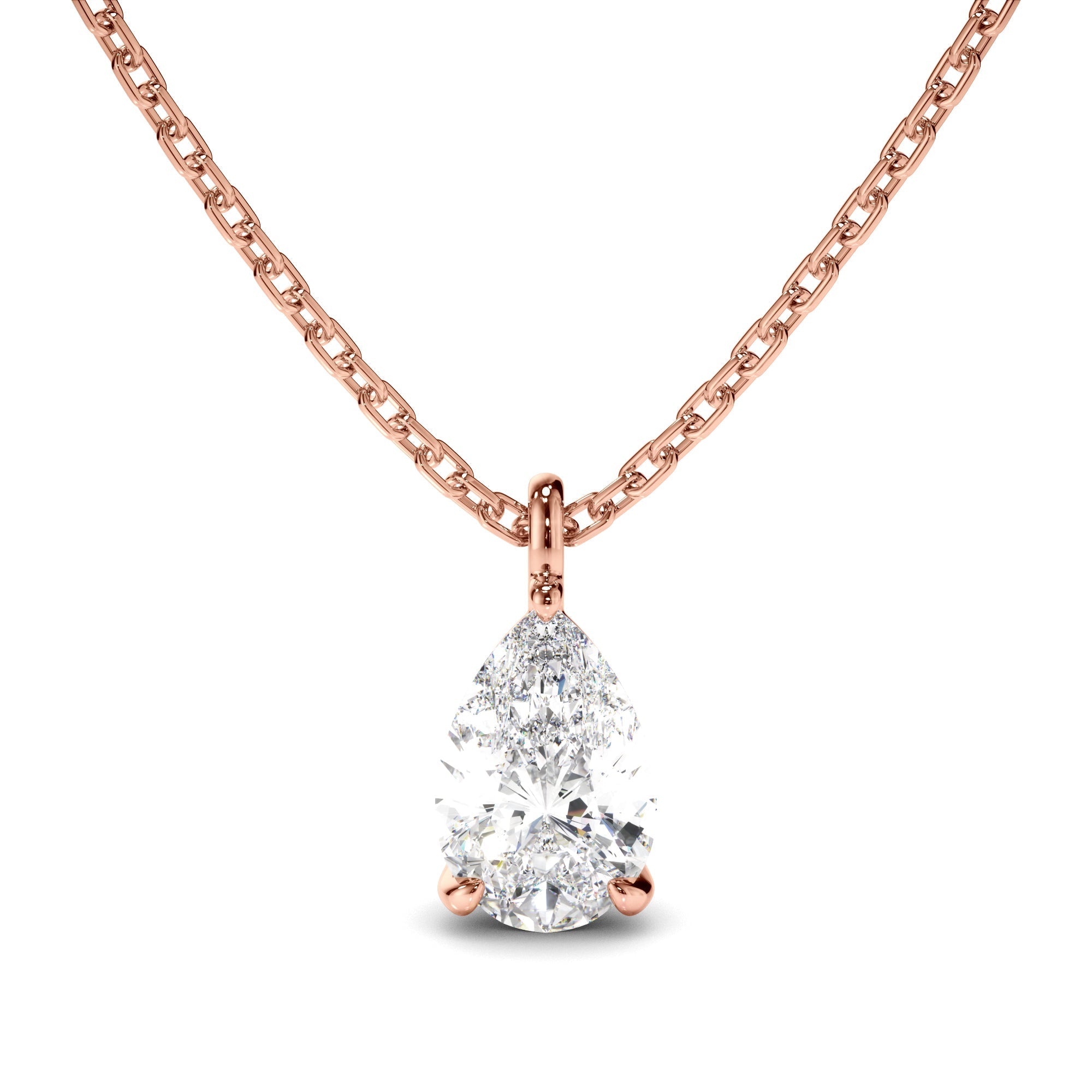 Pear Cut Diamond Pendant