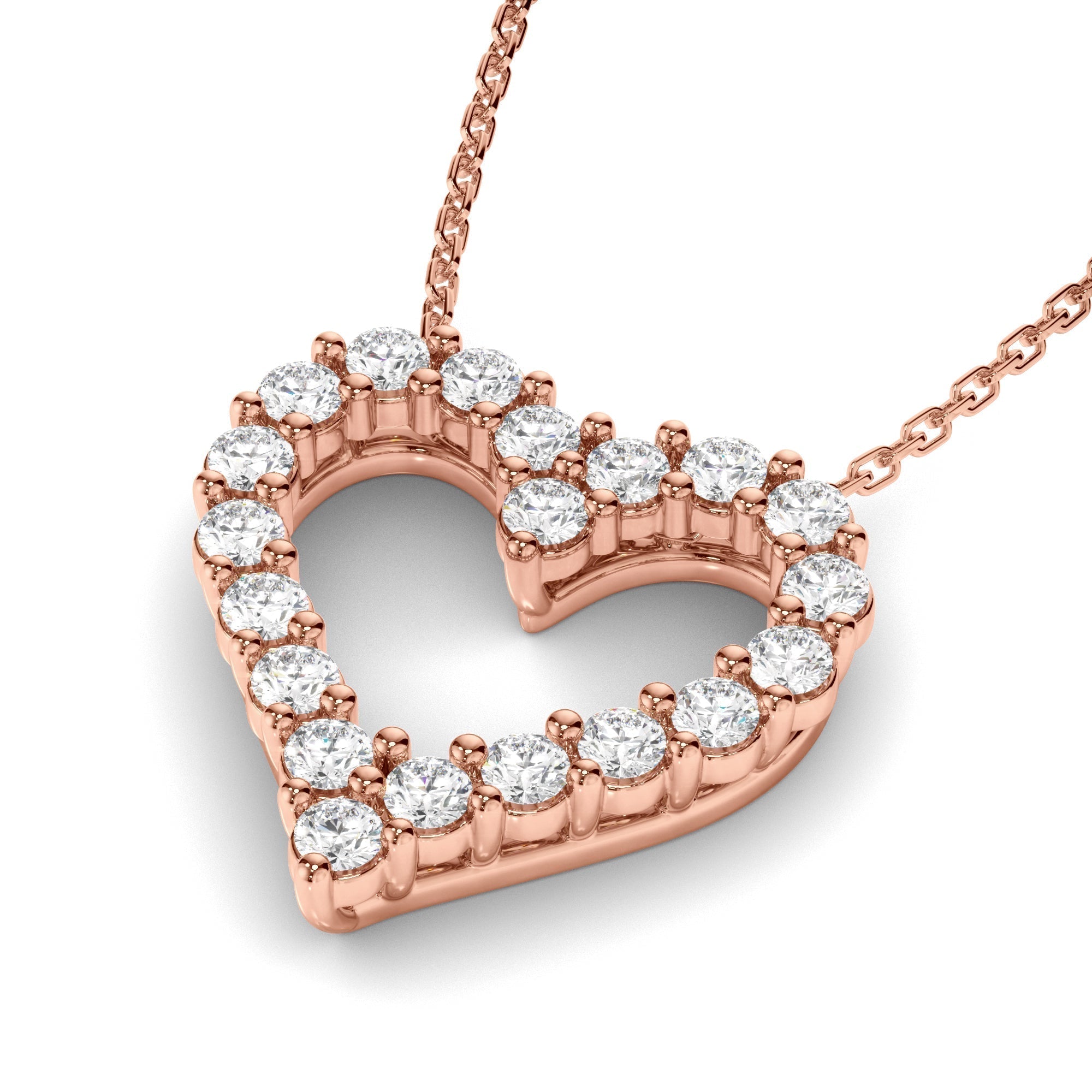 Diamond Heart-Shaped Pendant