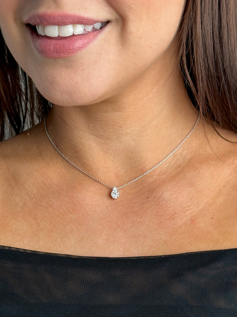 18ct White Gold Diamond Starlight Necklace