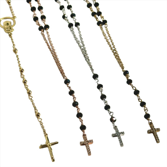 9ct Gold Rosary Style Necklace