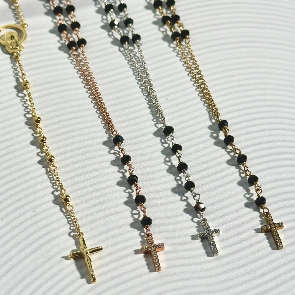 9ct Gold Rosary Style Necklace
