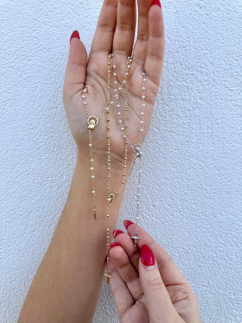 9ct Yellow Gold Rosary Necklace