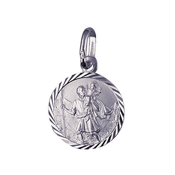 Sterling Silver St Christopher Medallion (Various Sizes)