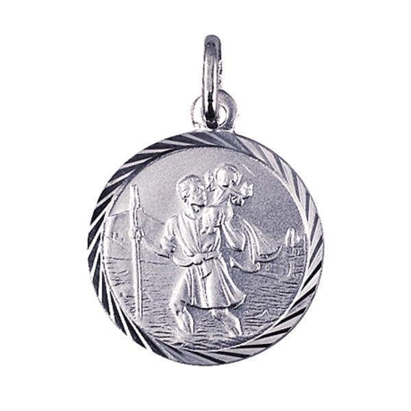 Sterling Silver St Christopher Medallion (Various Sizes)