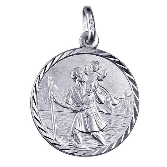 Sterling Silver St Christopher Medallion (Various Sizes)