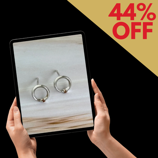 9ct White Gold Argyle Diamond Studs