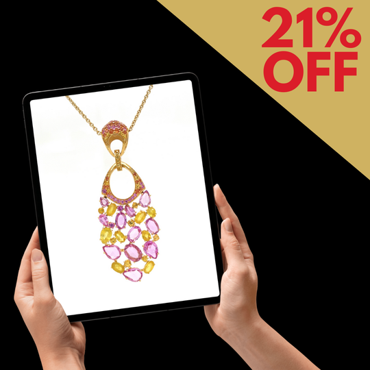 18ct Yellow Gold Sapphire Pendant