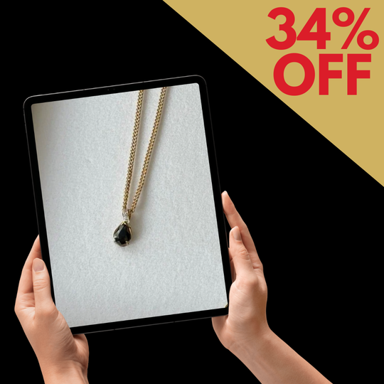 9ct Yellow Gold Diamond and Sapphire Pendant