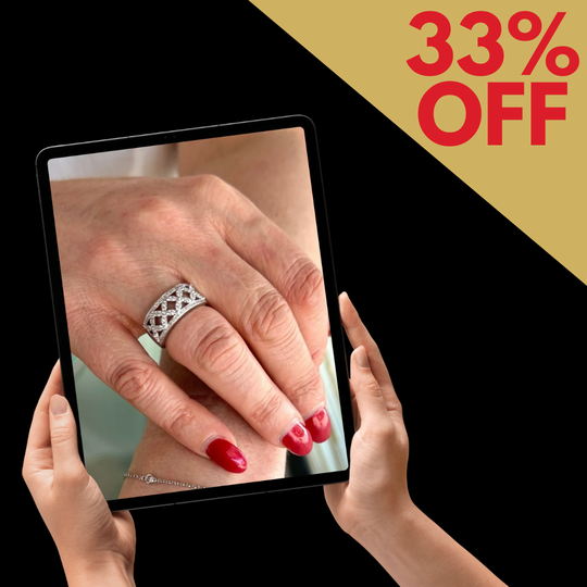 18ct White Gold Diamond Dress Ring