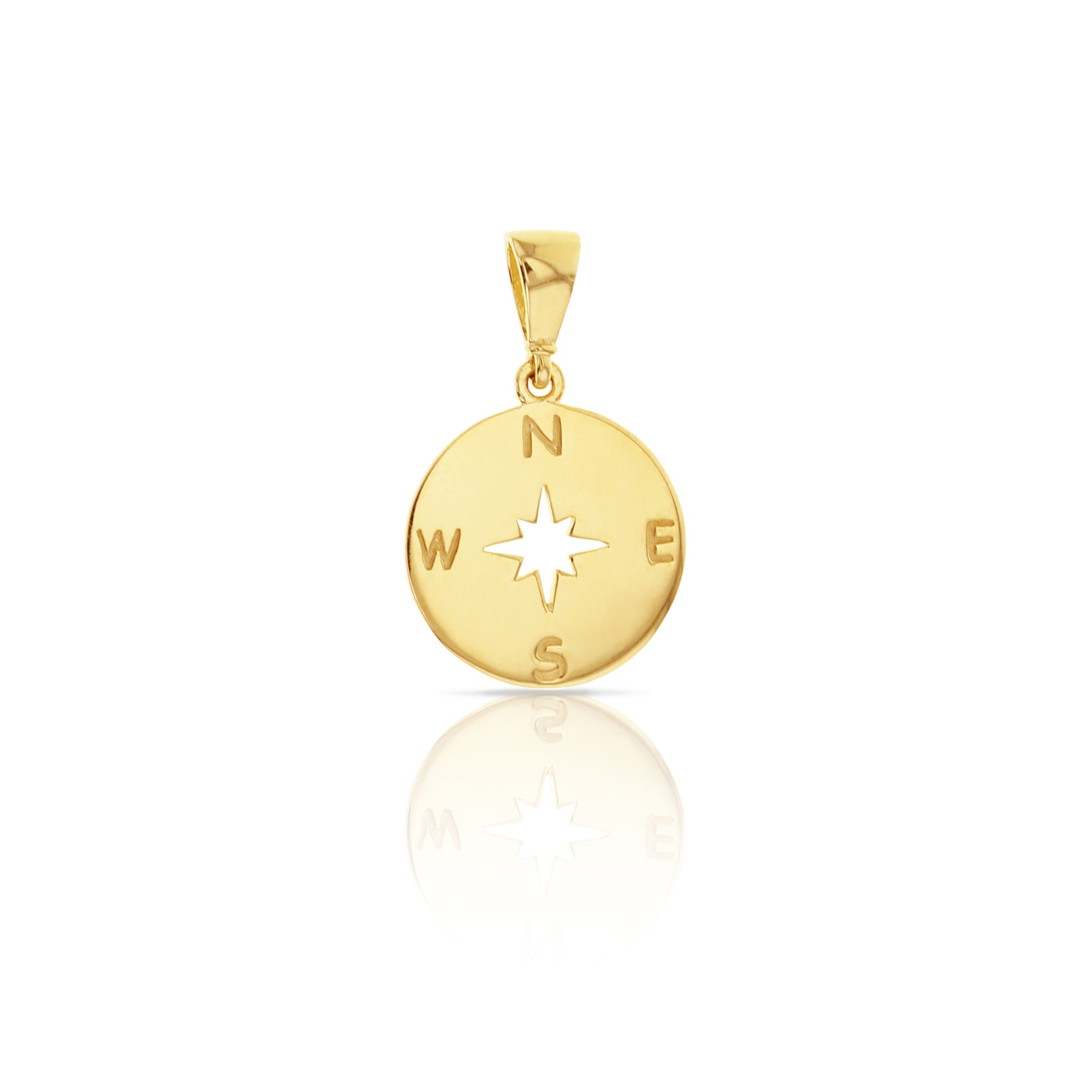 9ct Yellow Gold Compass Pendant