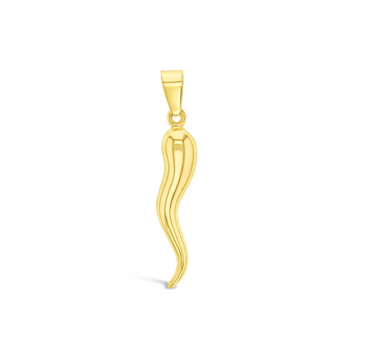 9ct Yellow Gold Horn of Plenty Pendant (Extra-Large)