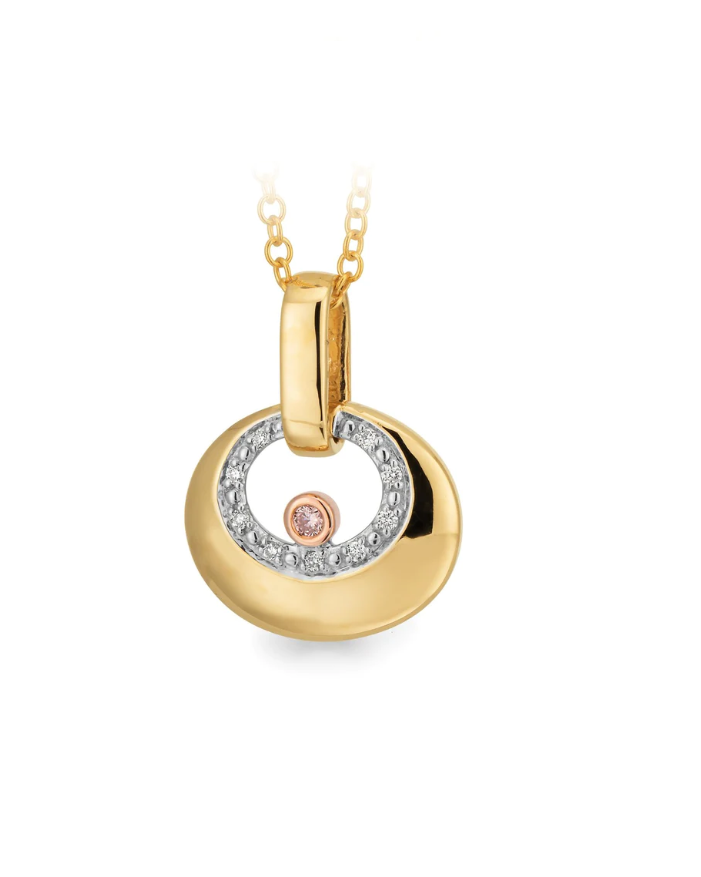 9ct Argyle Diamond Pendant & Necklace