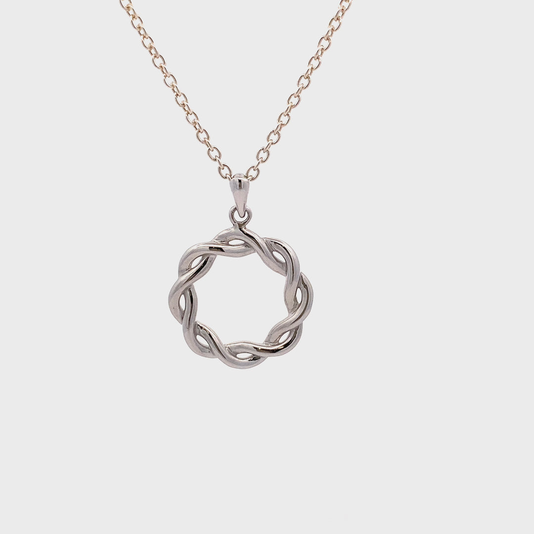 Sterling Silver Celtic Circle of Life Necklace