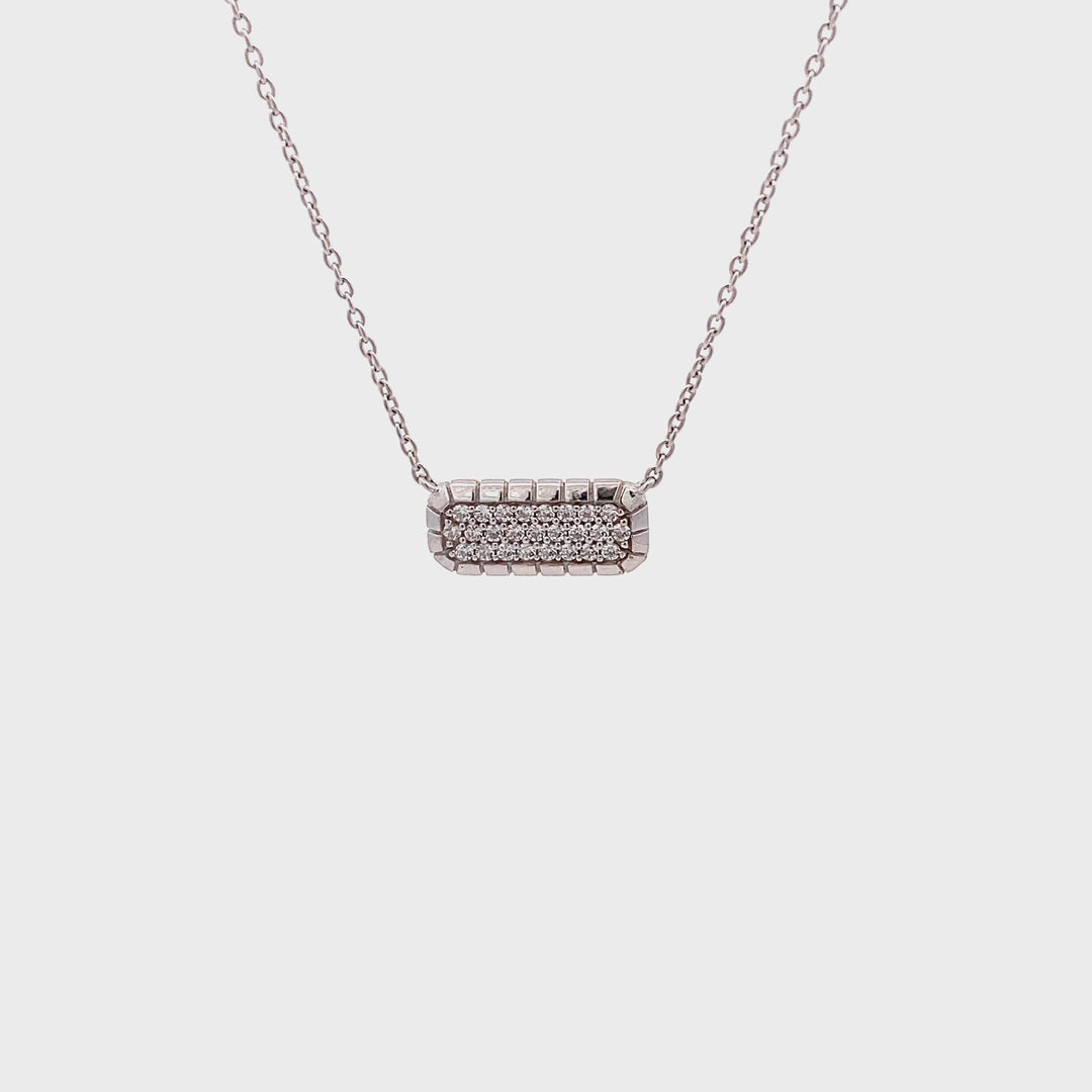 Sterling Silver Cubic Zirconia Necklace