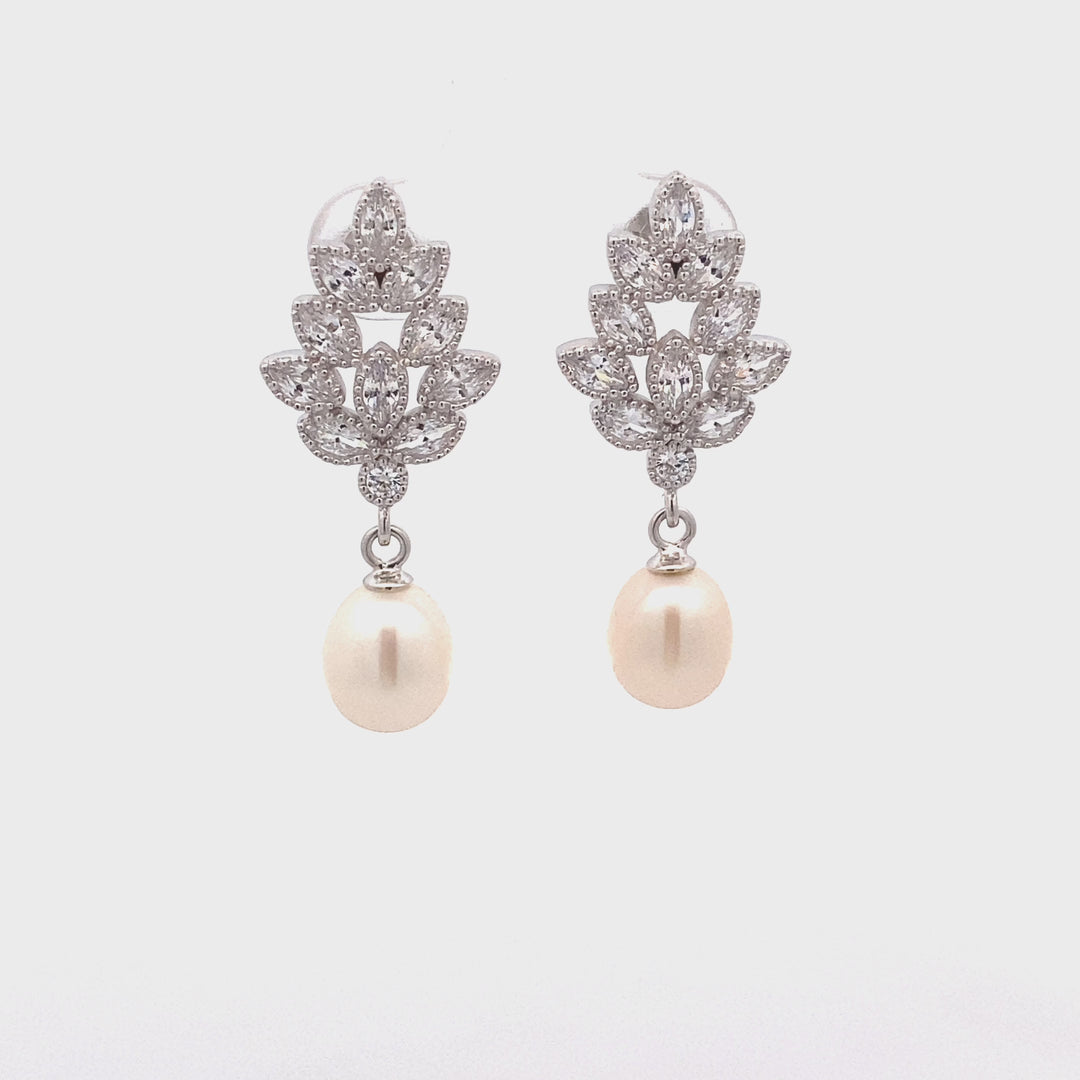 Sterling Silver Fresh Water Pearl Earrings