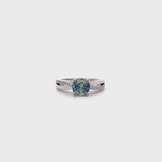 18ct White Gold Mambilla Sapphire Ring