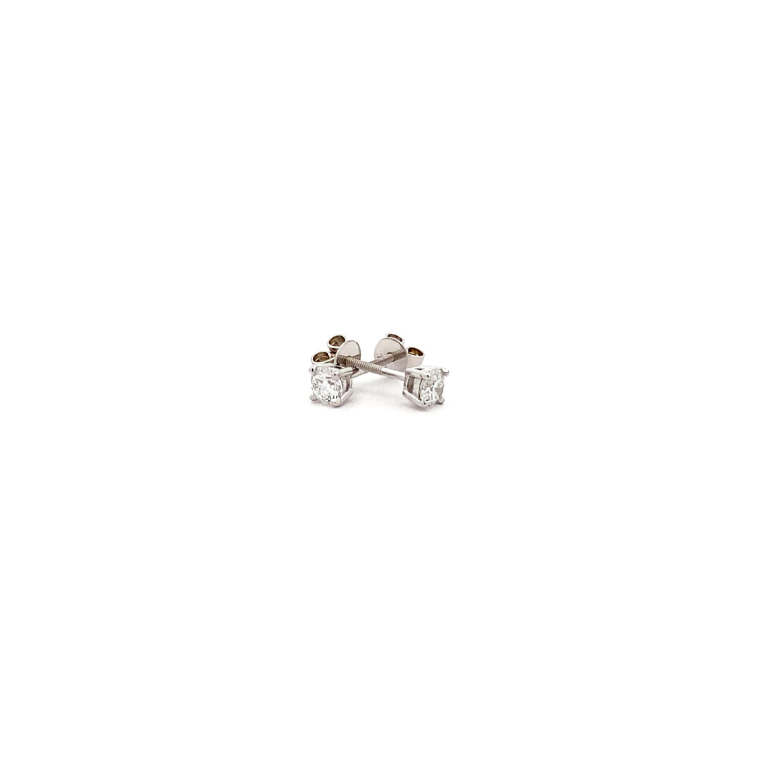 18ct White Gold Natural Diamond Earrings