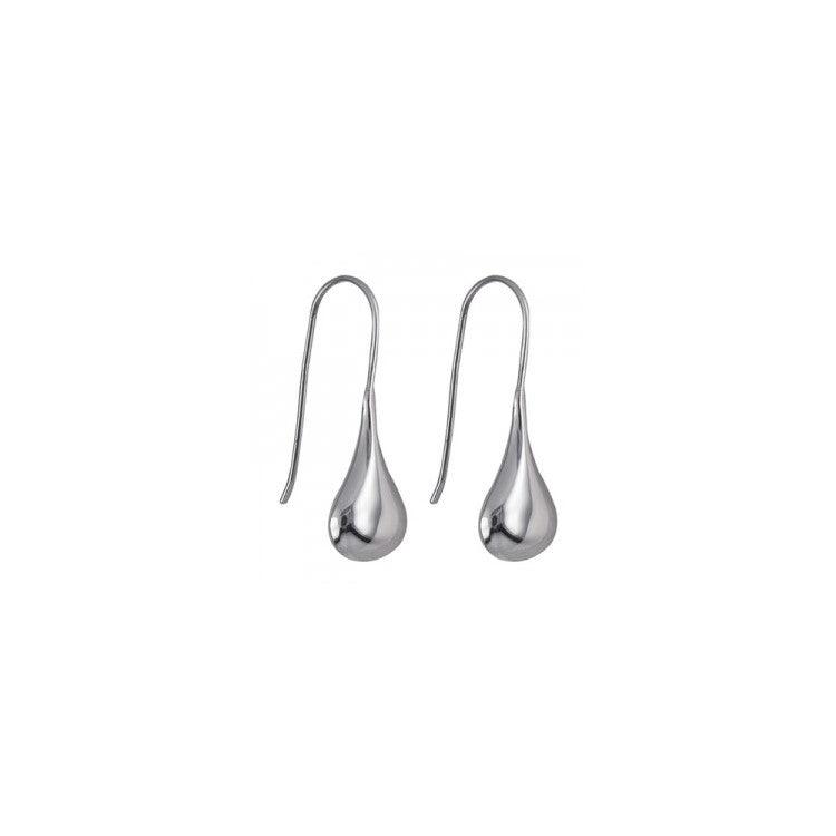 Silver Teardrop Shaped Earwire