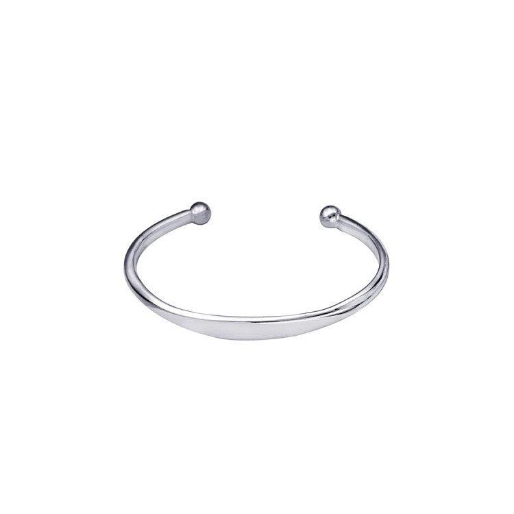 Silver Men's Surf Bangle with ID Plate - 20026387